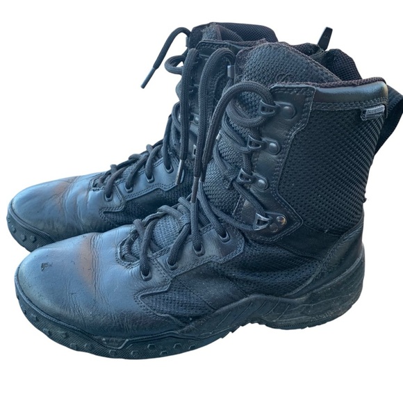 Danner Boots Scorch Side Zip 8" Black Tactical Boots #25733 Size 10 - Picture 1 of 9